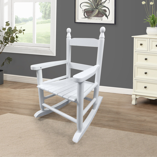 Children's rocking white chair- Indoor or Outdoor -Suitable for kids