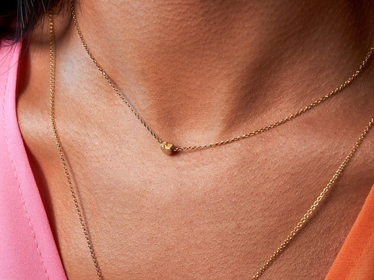 Dainty Heart Necklace For Women, 925 Sterling Silver Layered Necklace, Everyday Minimalist Jewelry, Simple Necklace Gift Her