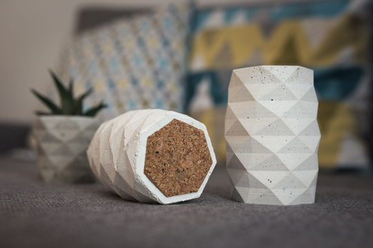 Handmade Concrete Pencil Pot/Desk Decoration