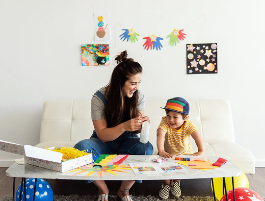 Art & Craft Box For Kids 3-8 | The Perfect Gift Creative Boys Girls Who Love Diy Activities, Coloring + Crafting