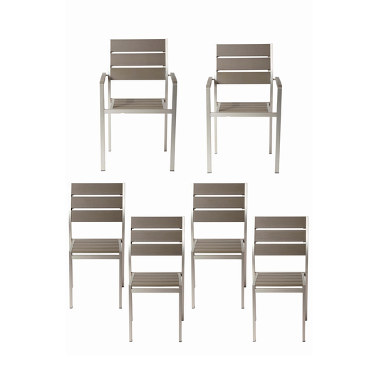 Set of 6 Roy Arm Chairs