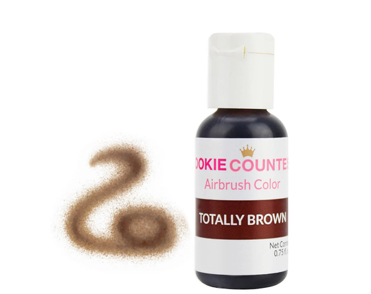 Totally Brown Airbrush Color .75 Oz - Highly Pigmented Brown Airbrush Coloring With Superior Strength & Spray-Ability