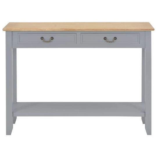 Console Hall Table Living Room Table Wood with 43.3"x13.7"x31.4" Grey