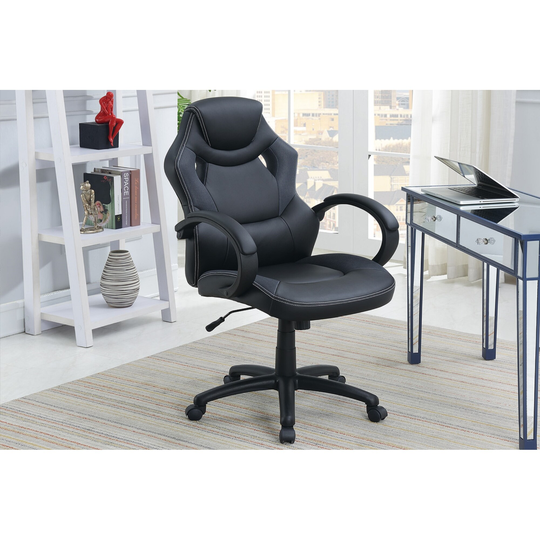 Office Chair Upholstered 1pc Cushioned Comfort Chair