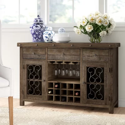 Quintanilla 58" Wide 3 Drawer Sideboard