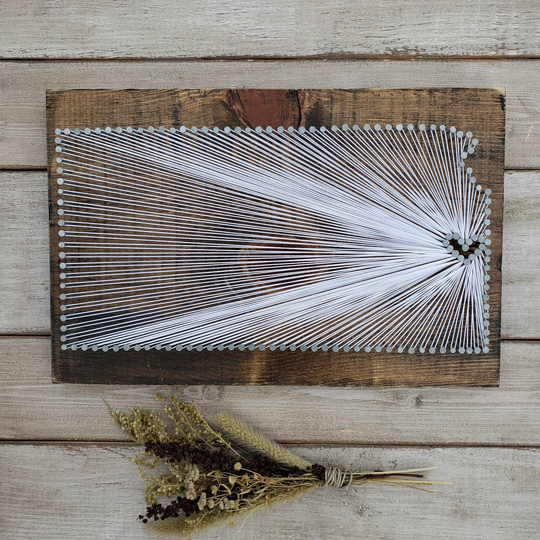 Sale Kansas String Art, Decor, State String Nail Gift, Rustic Custom Sign, Map, 9x14