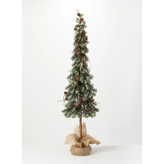 Sullivans 4' Snow Pine Artificial Tree - 10"L x 10"W x 4'2.5"H