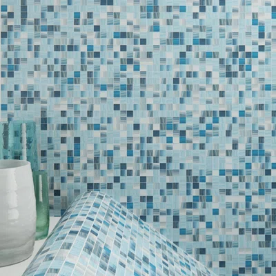Beckon 1" x 1" Glass Grid Mosaic Wall Tile