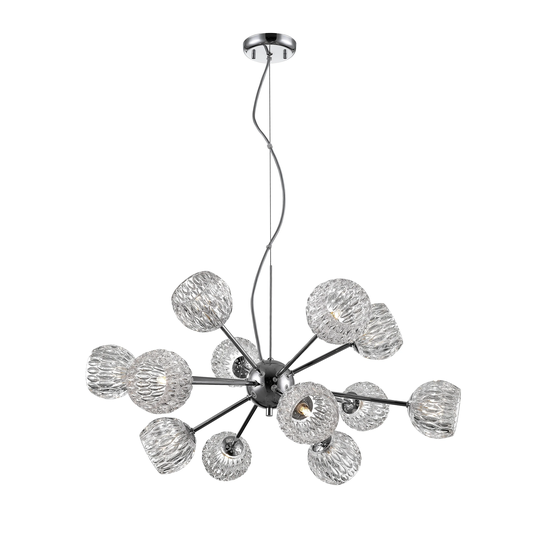 Avery Home Lighting Laurentian Chrome 12-light Pendant