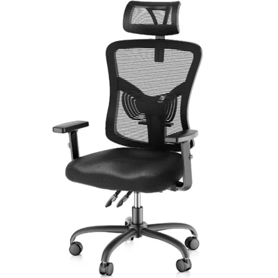 Ergonomic Office Chair High Back Mesh Computer Chair With Lumbar Support Adjustable Armrest
