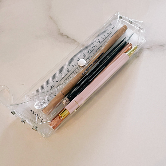 Pencil Case | Clear Pouch Functional Stationary Storage Gmmm A5 A6 B6 Personal Pocket Hp Half Letter Mini & Classic Pvc