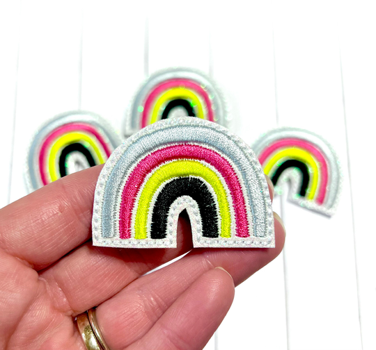 School Rainbow Feltie, Feltie Embellishment, Teacher Pencil Back To Rainbows