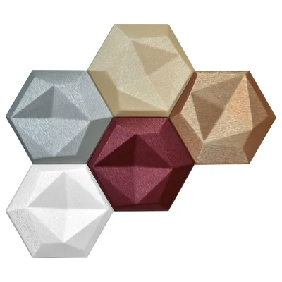 Hexagon 8" x 9" Plastic Honeycomb Mosaic Tile