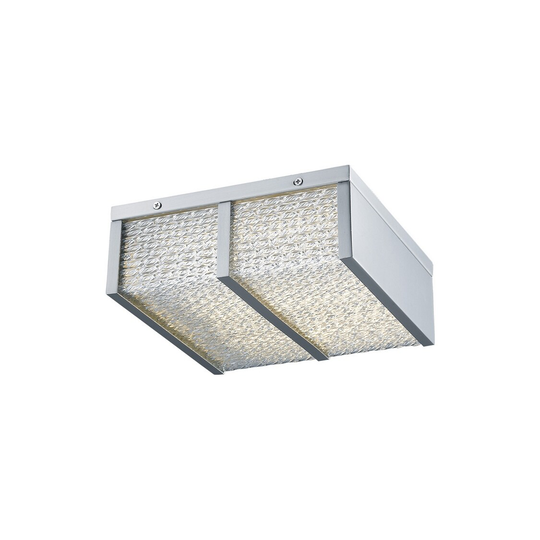 Avenue Lighting LED Flush Mount Cermack St. Polished Chrome - Exact Size