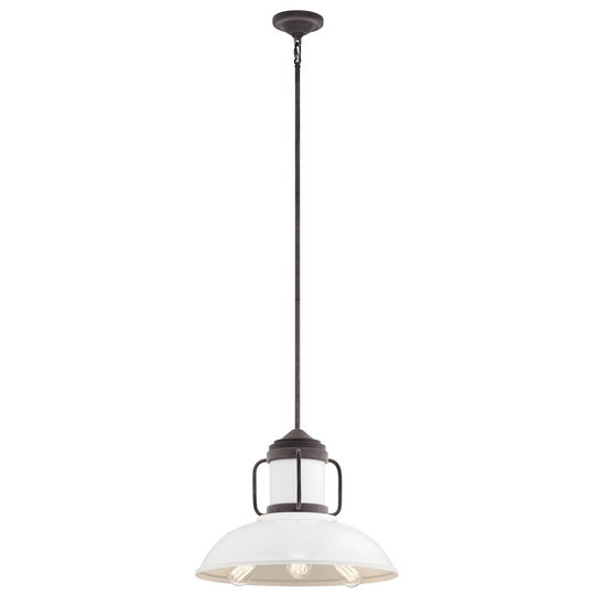 Kichler Jenson 3-light Weathered Zinc Pendant