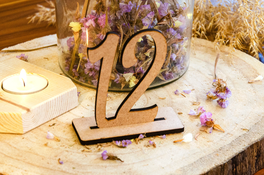 1-25 Wood Table Numbers | Reception Numbers Rustic For Wedding Baby Shower Centerpiece