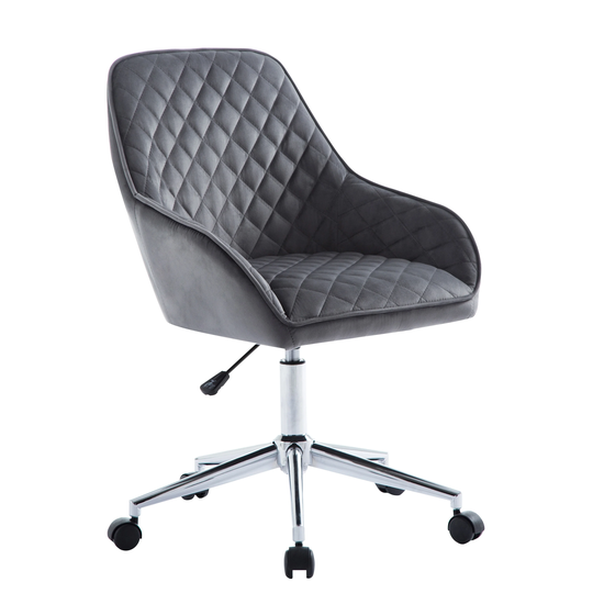 Porthos Home Vinita Height Adjustable Swivel Office Chair, Velvet Upholstery