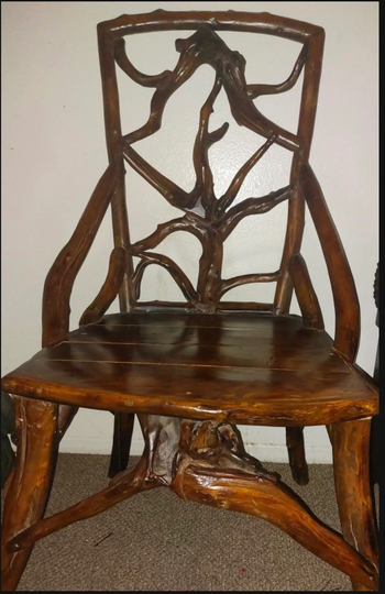 Antique 1920's Chinese Root Chair