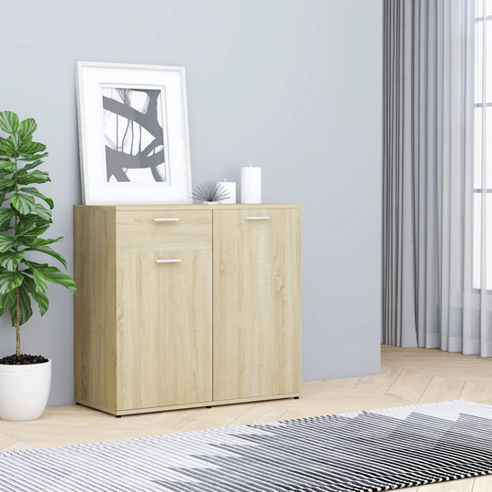Sideboard Sonoma Oak 31.5"x14.1"x29.5" Chipboard