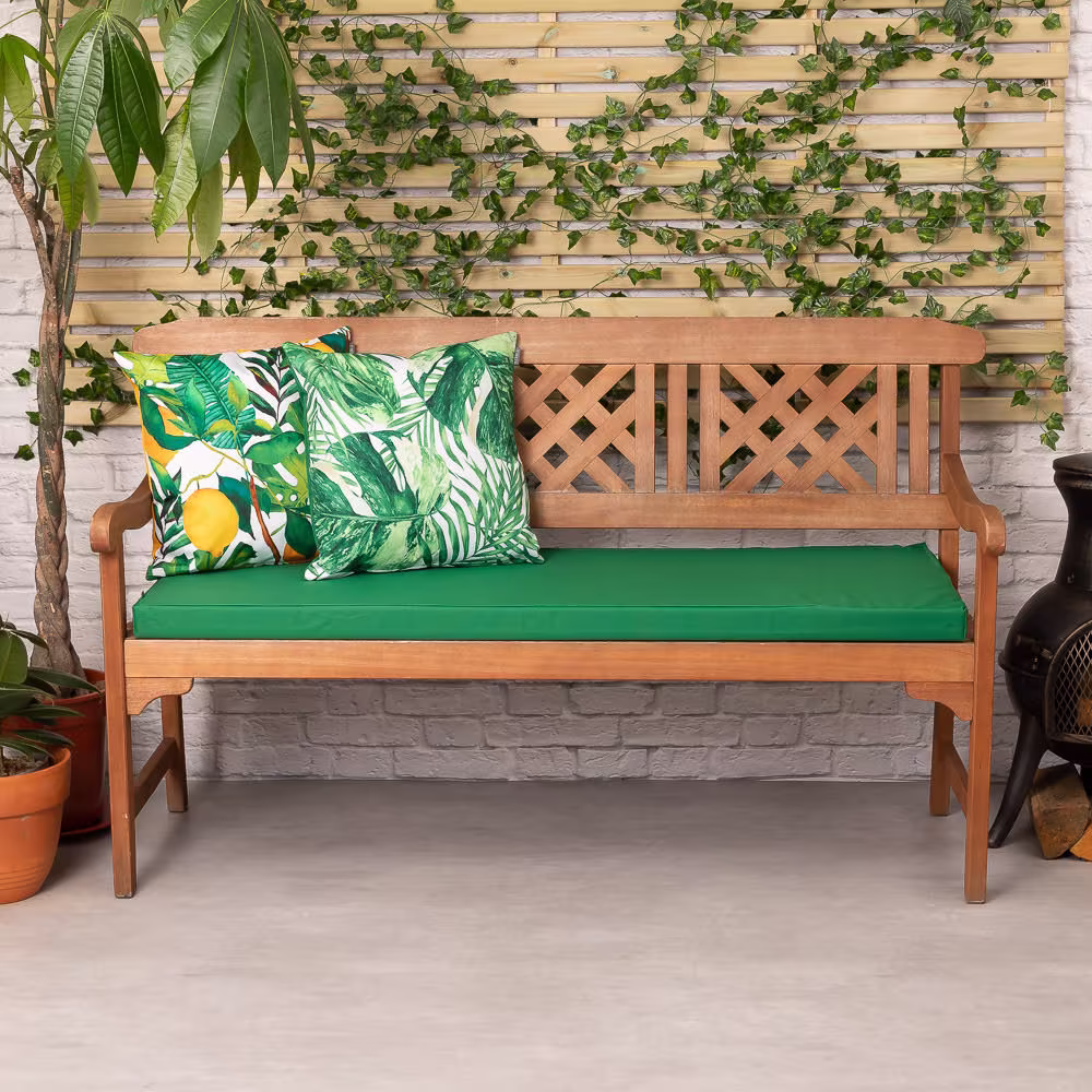 Waterproof - Outdoor Seat Pads With Ties, Garden Bench Cushions,, Cushions For Chairs Cover + Filling Puufic Water Resistant