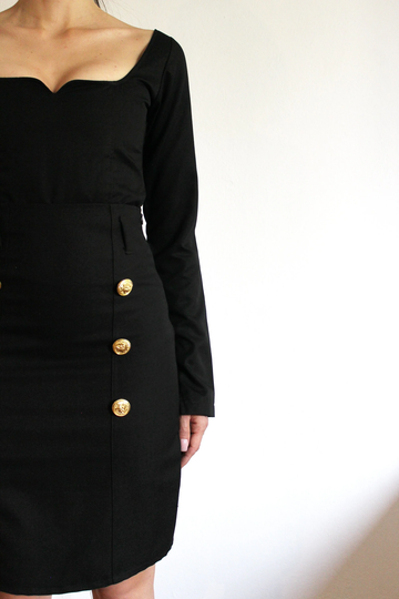 Skirts 90S Clothing | Pencil Skirt A Line Knee Length High Waist
