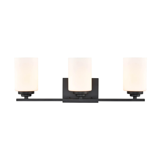 Millennium Lighting Durham 3 Light Bathroom Vanity Light with Frost Glass Shades