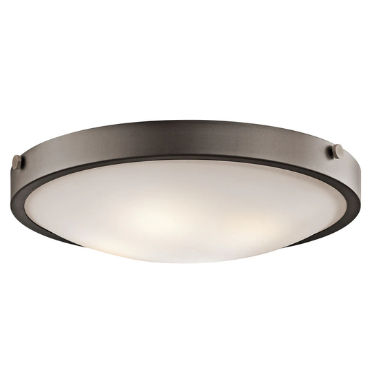 Kichler Lighting Lytham Collection 4-light Olde Bronze Flush Mount