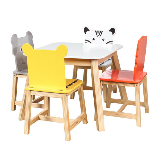 GZMR 5 Piece Kiddy Table and Chair Set