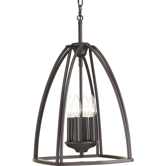 Progress Lighting Tally Bronze Steel 4-light Foyer Light