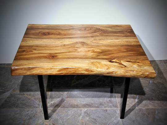 Live Edge Coffee Table, Walnut Wood Slab, Rustic Modern Mid Century Hairpin Legs End Home Decor