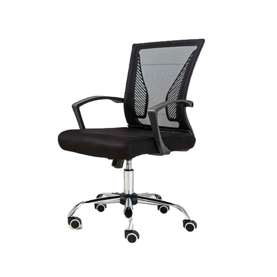 American Imaginations 23.62-in. W 39.37-in. H Modern Stainless Steel-Plastic-Nylon Office Chair