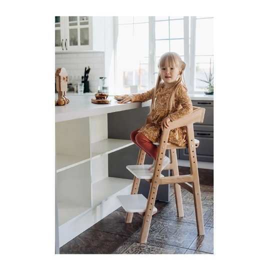 Сounter Height High Chair Light Oak
