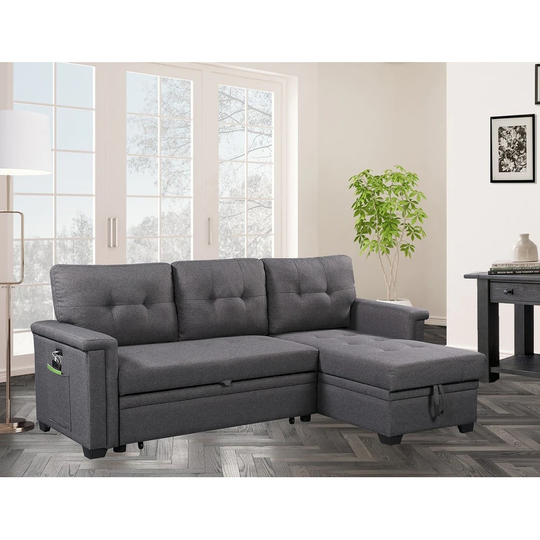 Nathan Reversible Sleeper Sectional Sofa