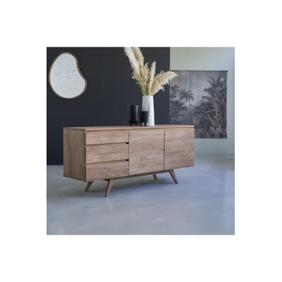 Esmée 70'' Wide 3 Drawer Walnut Solid Wood Sideboard