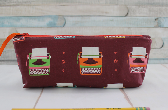 Typewriter Zip Bag, Pencil Case, Zipper Holder, Make Up Snack Reusable Zipper Pouch, Organizer, Free Shipping