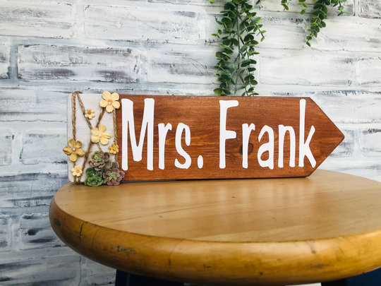 Personalized Teacher Pencil, Gift, Gift For Teacher, Appreciation, Desk Name Plate, End Of Year Pencil Sign
