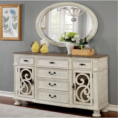 Surabaya 68" Wide 6 Drawer Sideboard