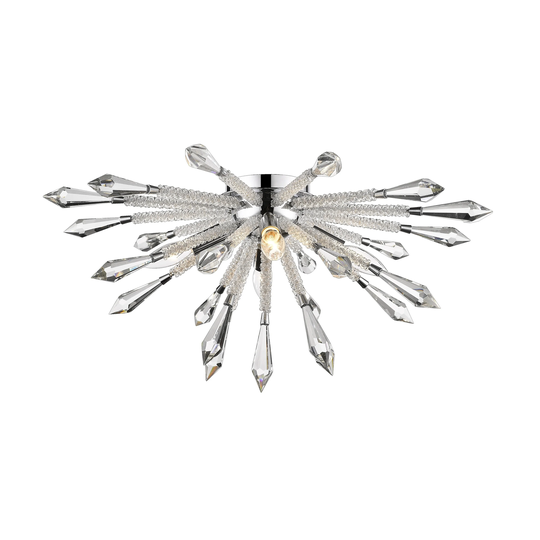 Avery Home Lighting Soleia Chrome 4-light Flush Mount