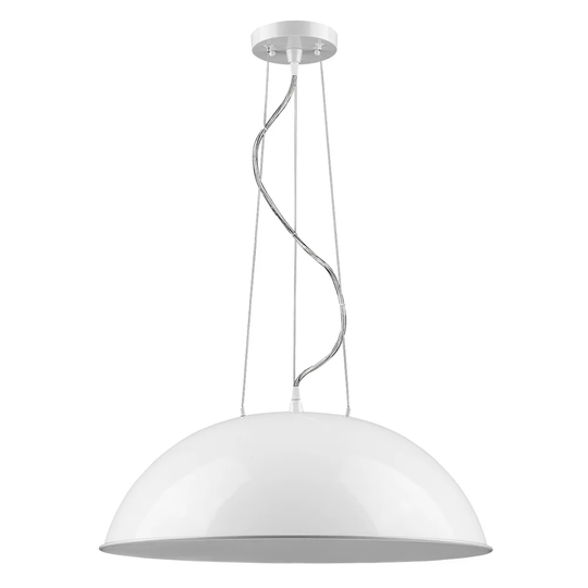 Layla 1-light/22-inch White Pendant