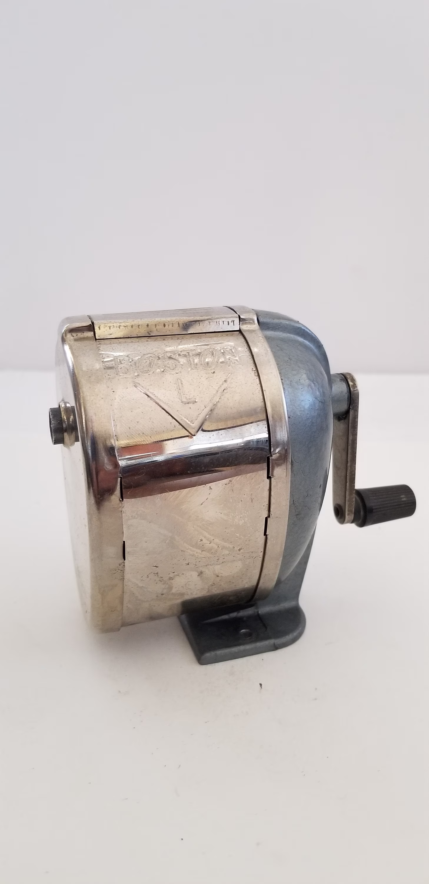 Vintage 1962 Boston L Single Standard Pencil Size Sharpener, Nice Cleaned Example, Hunt Manufacturing Co. Camden, Nj
