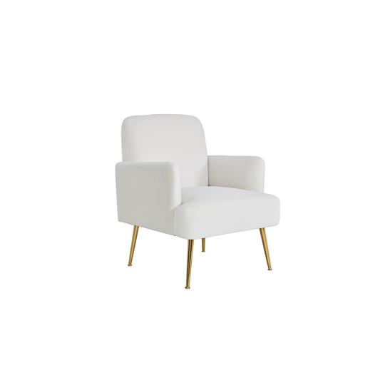 Mid Century Modern Velvet Armchair Lounge Chairs Modern Living Room Padded Seat Backrest Accent Chairs