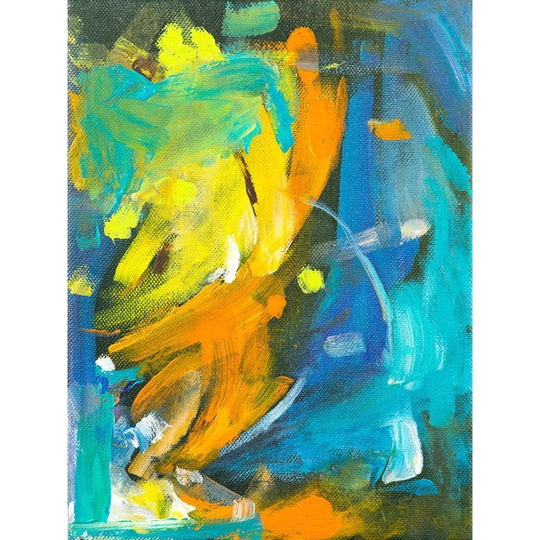CANVAS Contrast of Colors I Abstract by Elizabeth Stacke