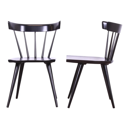 Paul Mccobb Planner Group Mid-Century Modern Spindle Back Dining Chairs, Pair