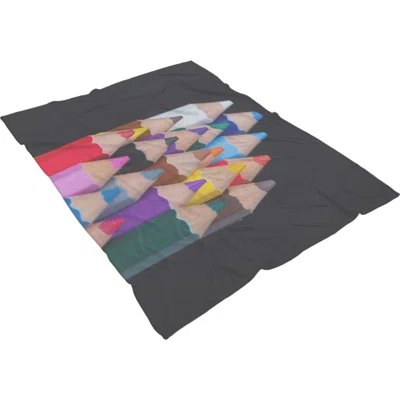 Games Colored Pencils 7 Throw Blanket