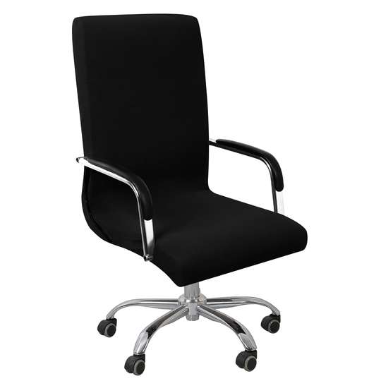 Stretch Waterproof Jacquard Office Swivel Chair Armchair Protector (Chair not included)