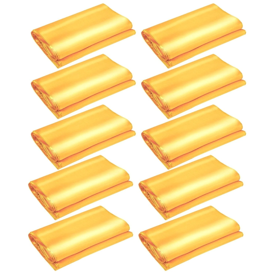 10pcs 108 x 11.8" Gold Table Runners Runner Decoration for Wedding Party Banquet