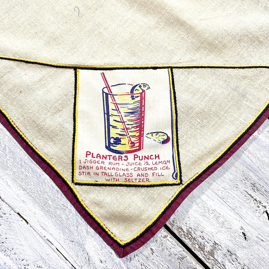 Vintage Square Card Table Tablecloth - Game/Bar Cloth