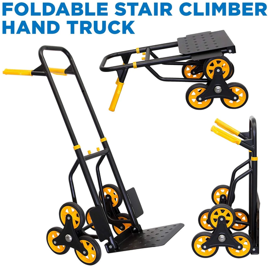 Mount-It! Stair Climber Hand Truck and Dolly, 264 Lb Capacity