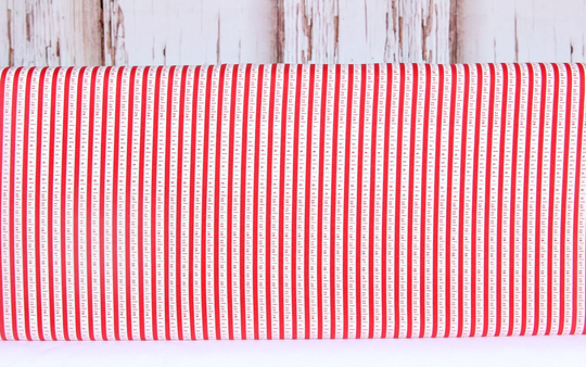 Moda Fabrics, Beautiful Day, Stripes Red & White, 29135-21, 100% Quilting Cotton Fabric