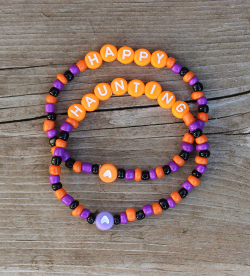 Happy Haunting Beaded Bracelets